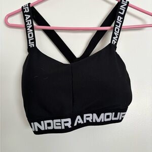 Under Armour Black Sports Bra with Branded Straps